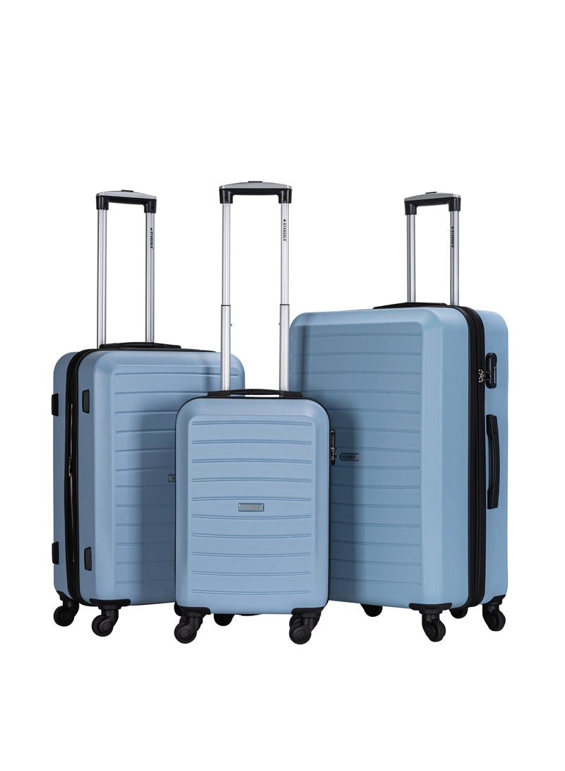 ستارجولد مجموعة حقائب سفر مكونة من 3 قطع من حقائب أمتعة السفر ذات الجانب الصلب من مادة ABS - Image 1